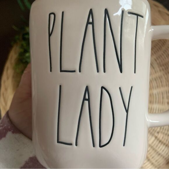 RAE DUNN PLANT LADY LL Green Clay Mug - Picture 2 of 8